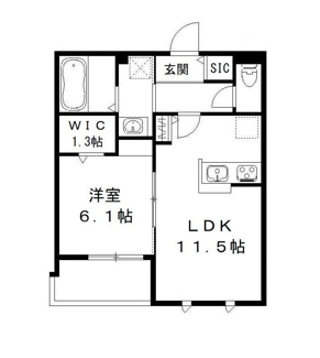 【間取り】 | ｂｅｌｌｅ　ｄｏｕｃｅ　ベルドゥース | 間取りです。