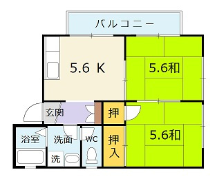 プレジール加藤　Ｃの間取り