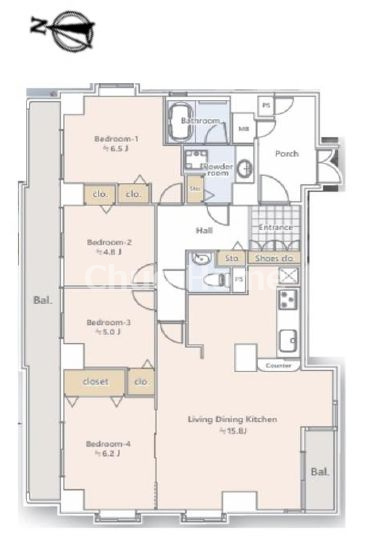 ライオンズステーションプラザ大島の間取り|7階部分・4方角部屋住戸につきまして日当り・通風・眺望良好。2024年7月にフルリノベーションをしたお部屋ですので室内は大変きれいな状態です。