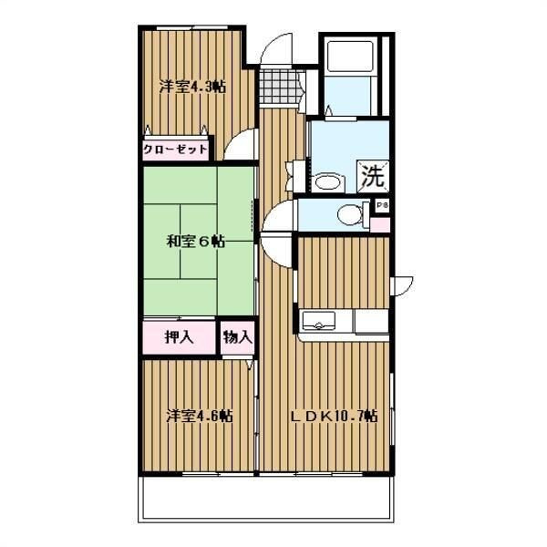 アルデール日吉の間取り