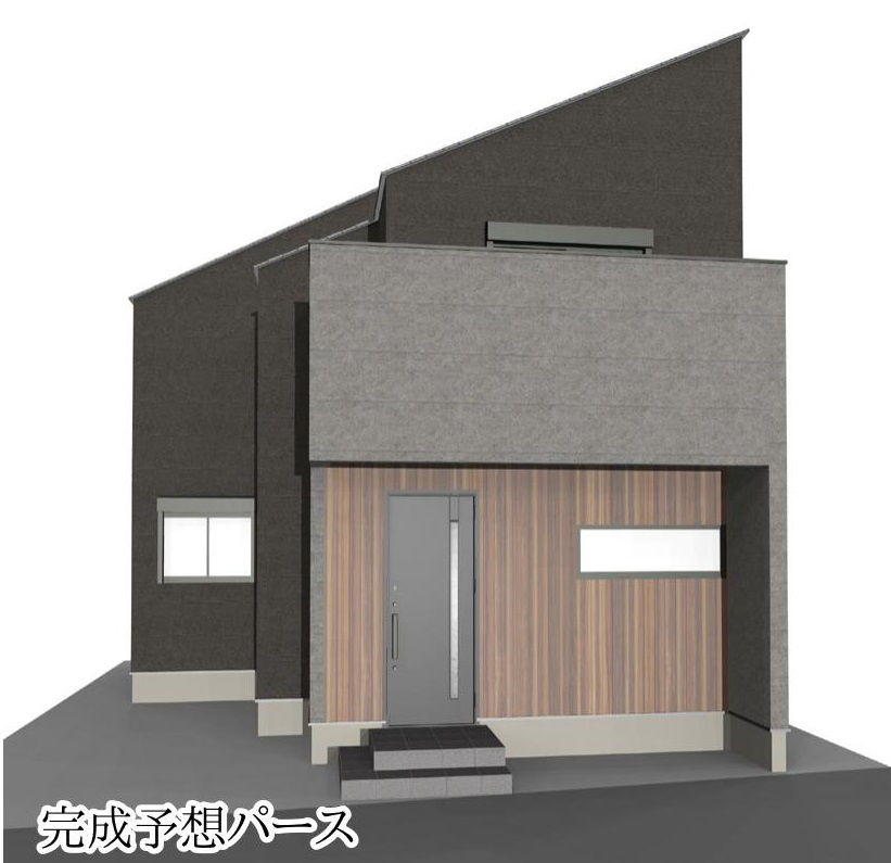 練馬区東大泉6丁目 限定1棟の外観パース|イラストは図面を基に起こしたもので実際のものとは多少異なる場合がございます
