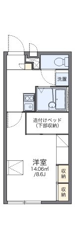 レオパレスインターハイツの間取り