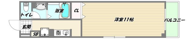 大阪市東淀川区淡路５丁目の賃貸マンションの間取り