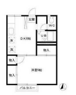 さいたま市大宮区堀の内町２丁目のアパートの間取り