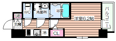 【間取り】 | エスリード弁天町クレール