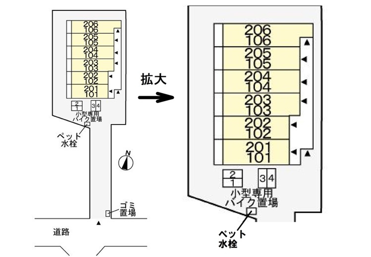 ラフレシール・ヴァンの区画図