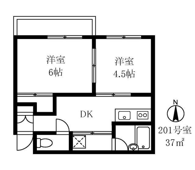 サンクレージュ横浜の間取り