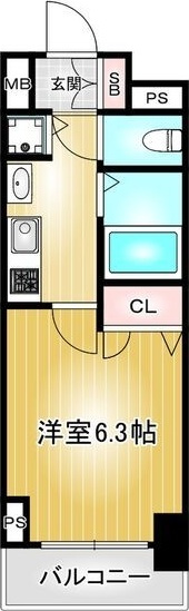 プレサンス大須観音駅前サクシードの間取り