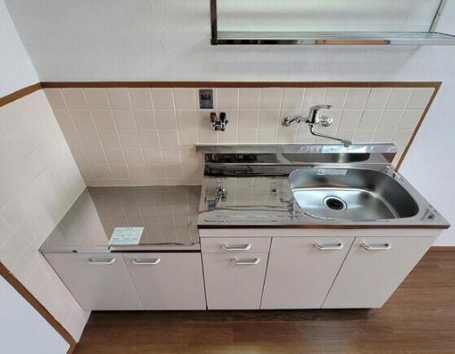 大阪市中央区瓦屋町２丁目の賃貸マンションのキッチン