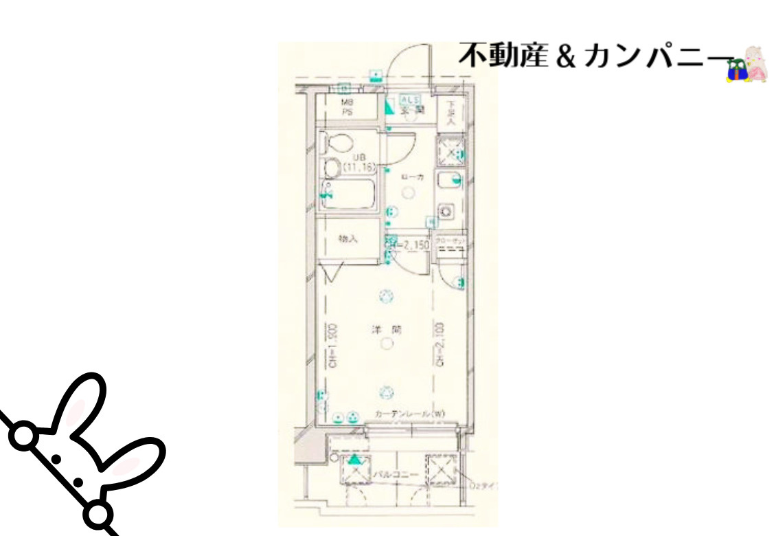 ダイアパレス松山ポートアネックスの区画図