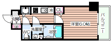 【間取り】 | ララプレイス阿波座駅前フェリオ