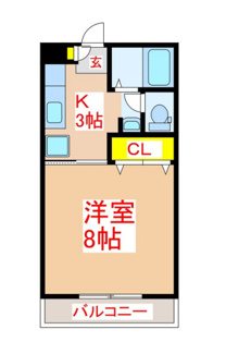 【間取り】 | 姶良市西餅田　フォレストハイツ
