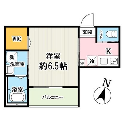 キャメル北越谷6の間取り