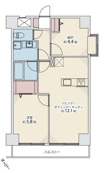 【間取り】 | ライオンズマンション片瀬江ノ島第2