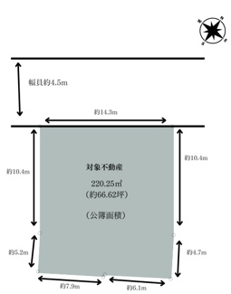 【土地図】 | 花山台　建築条件付き売地 | 図面と現況が異なる場合は現況を優先します