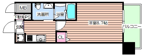【間取り】 | エスリード阿波座シティーウエストⅡ