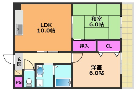 ブリーザ秋月の間取り