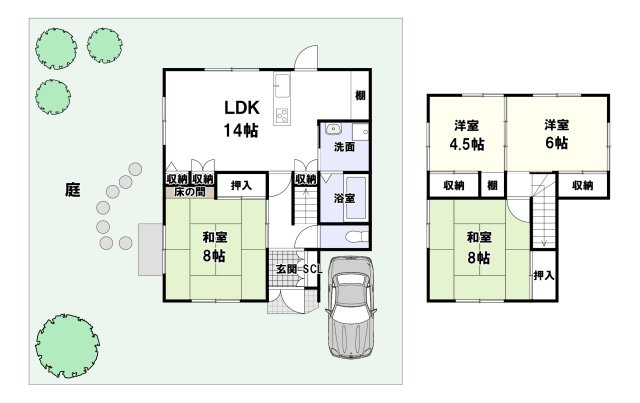 東天川1丁目の間取り