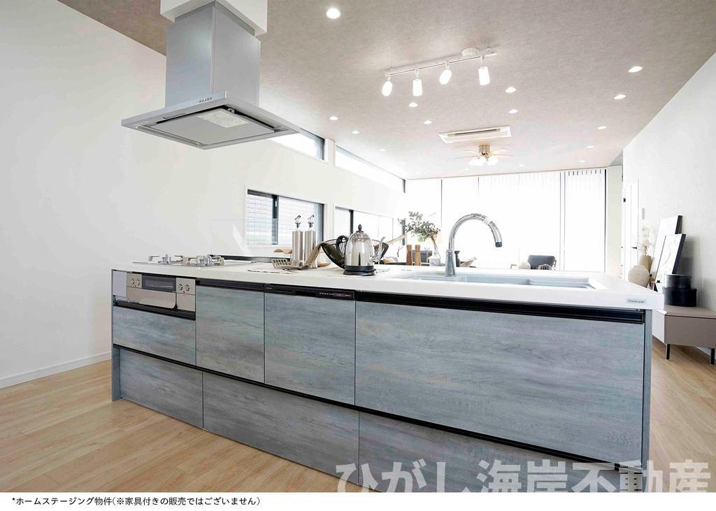藤沢市片瀬三丁目　中古戸建のキッチン|新規リフォーム完了！　システムキッチン