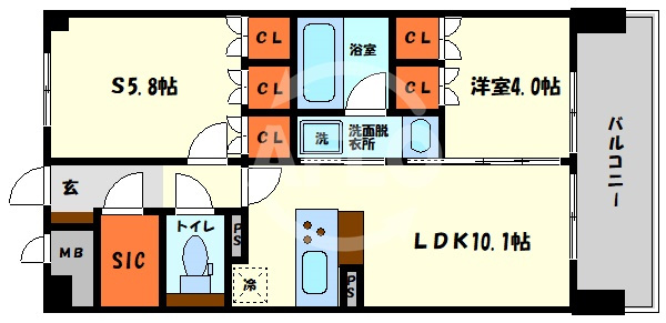 リフレ天満橋の間取り|リフレ天満橋　間取り