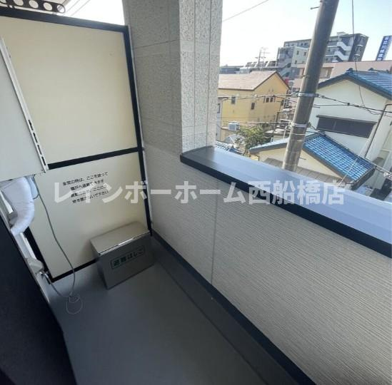 MELDIA京成大和田Ⅱのバルコニー