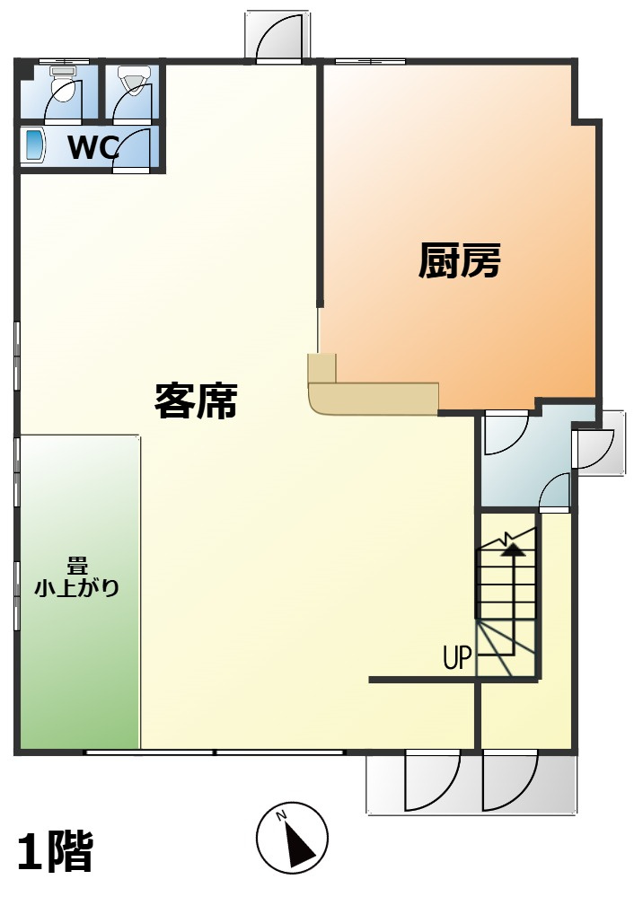 高島市今津町中沼1丁目中古店舗の間取り|1F
