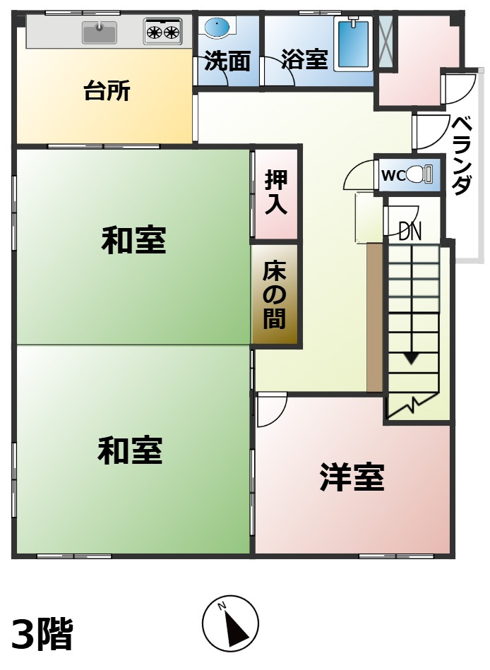 高島市今津町中沼1丁目中古店舗|3F