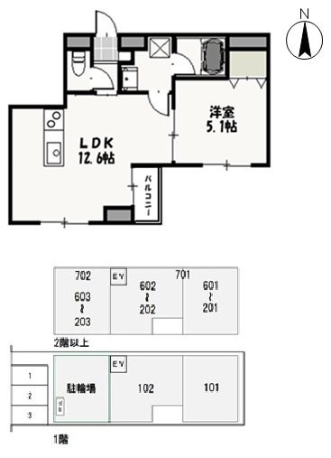 アーバン富田町 の間取り