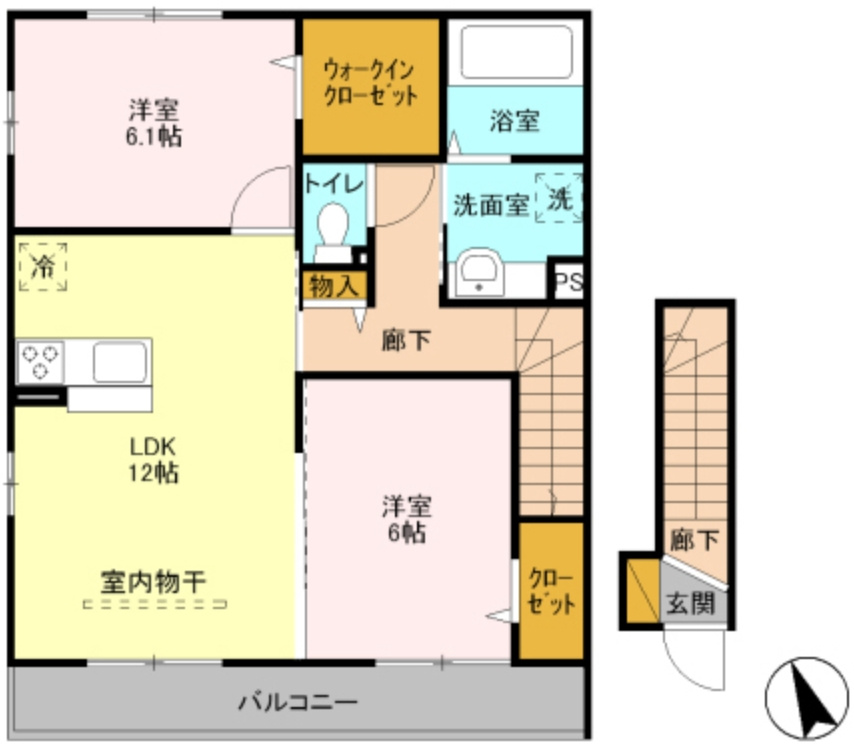 ラルーチェAの間取り