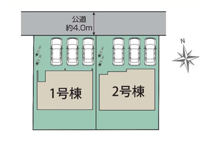 【区画図】 | 沼津市東椎路　新築一戸建て　1号棟