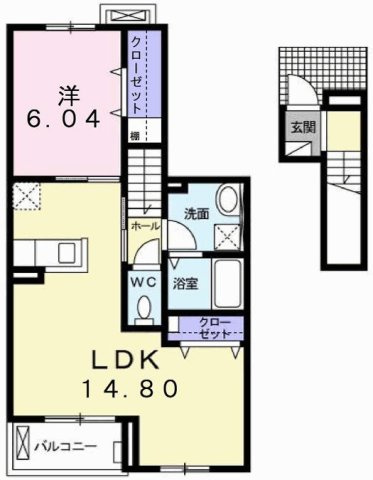 オー　テリトワールの間取り