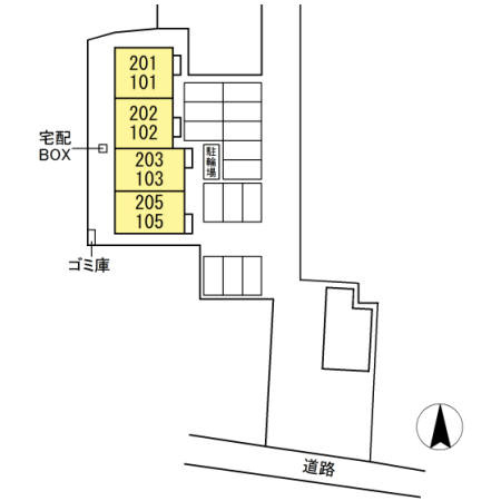 メゾンシュシュの区画図
