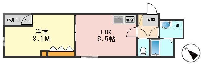 UN GRANの間取り