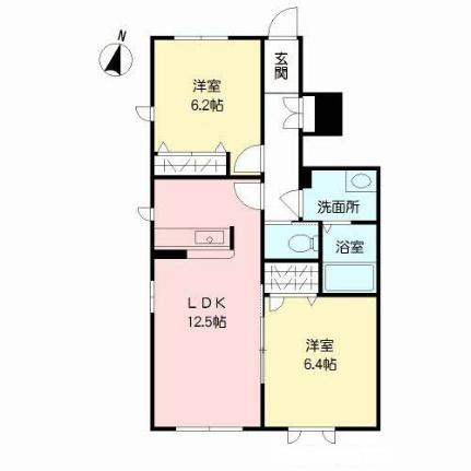 熊本市南区田井島３丁目のアパートの間取り