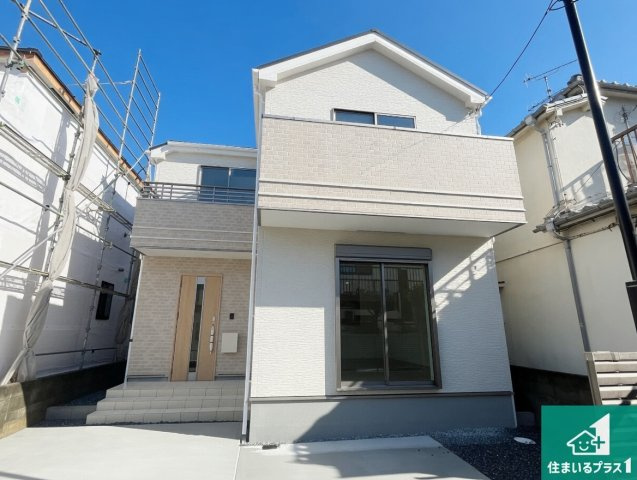 神戸市西区玉津町今津　新築一戸建ての外観|お客様に長く安心して住んでいだだける事にこだわった家づくり！住んでからのアフターサービスにもしっかりと取り組んでいます！