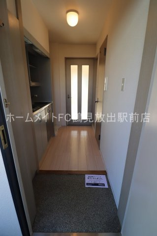 大阪市城東区放出西３丁目の賃貸マンションの玄関