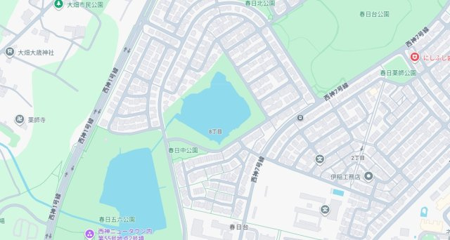 神戸市西区春日台　第2期　新築一戸建ての地図