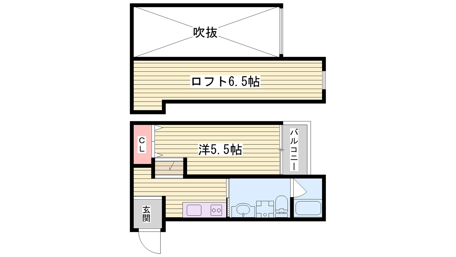 プログレス鷹取の間取り