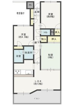 コープ野村五日市グリーンスクエア隅の浜の間取り