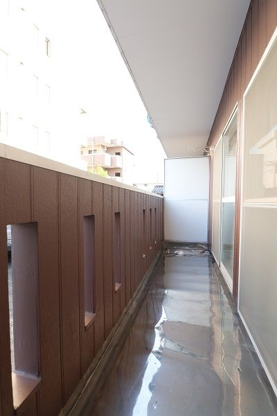 グレースコーポ合川 A棟のバルコニー