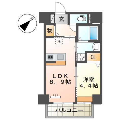 セラヴィ箱崎の間取り