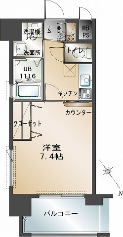 エンクレスト福岡の間取り