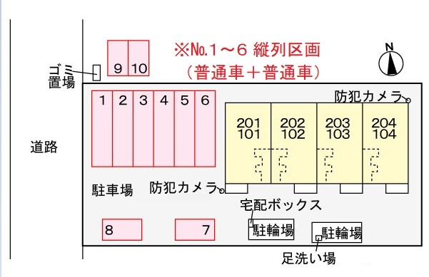 ウミベリーの区画図