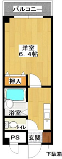 【間取り】 | グリーンハイツ | グリーンハイツ　３０２号室