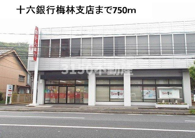 ペッレグリーノⅡの周辺|十六銀行梅林支店まで750m