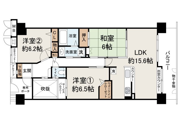 【間取り】 | ケイズパーク堺・北花田（五箇荘小学校）