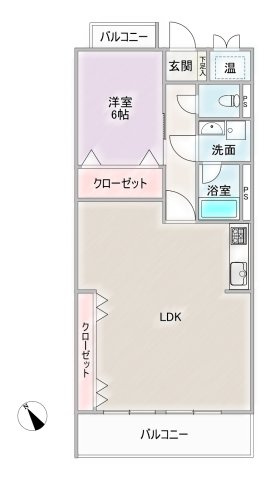 ライオンズマンション猫洞の間取り