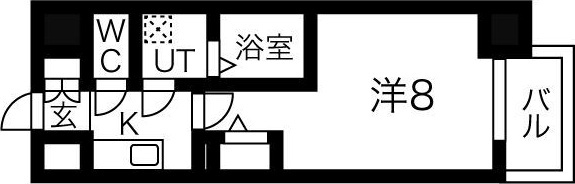 アルグラッド福島SOUTHの間取り