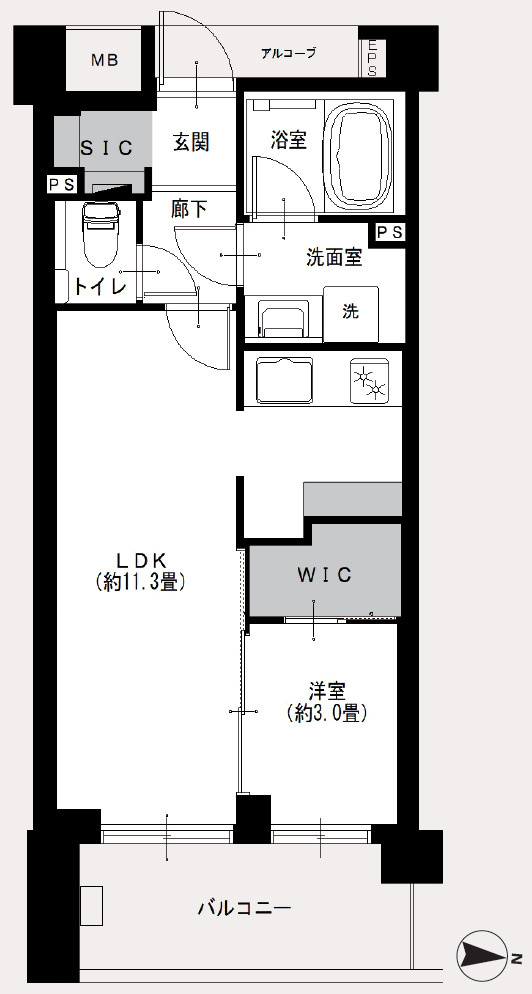 ガーデンヴィラ三軒茶屋の間取り