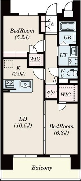 S-RESIDENCE茶屋ヶ坂Eastの間取り